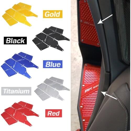 2017 2018 2019 For KYMCO AK550 AK 550 Motorbikes One Set Front and Rear Footrest Footboard Step Motorcycle Floorboards Foot Pegs
