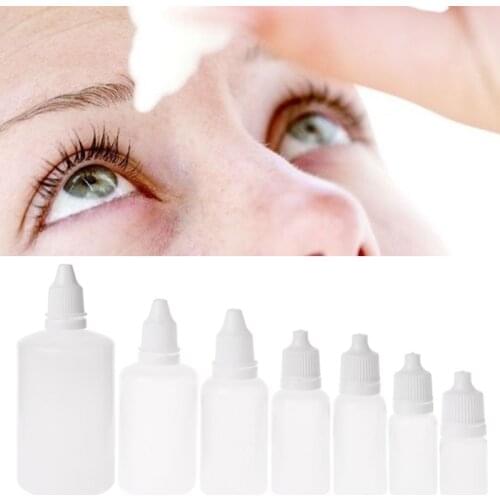 5-100ml Empty Plastic Squeezable Dropper Bottles Eye Liquid Dropper Container L5YE