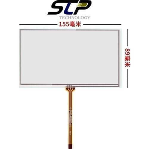 5 Pcs 6.5''inch 155mm*89mm Touch screen panel for Audi Q5 A4 0.5mm soft Gar GPS Resistive Touch screen handwriting Panel Glass