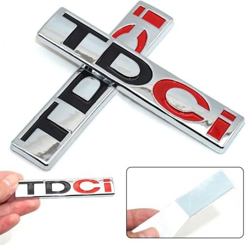 Car Logo StickersTDCI Letter Car Vehicle Rear Trunk Body Sticker Decal Badge for Jiang Ling Ford Water-resistant High Stickiness