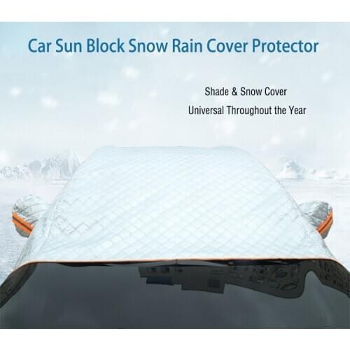 Car Windscreen Thickened Sun Block Frost Cover Shade Visor Snow Rain Protection 4 Seasons For RV Camper SUV Van Lorry Sedan