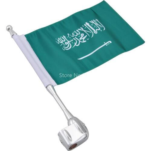 Premium Sacred Arab Flag Chrome Pole Decorative Flag Mast Kit Luggage Rack For Honda Goldwing GL1800 GL1500 GL1200 New Arrival