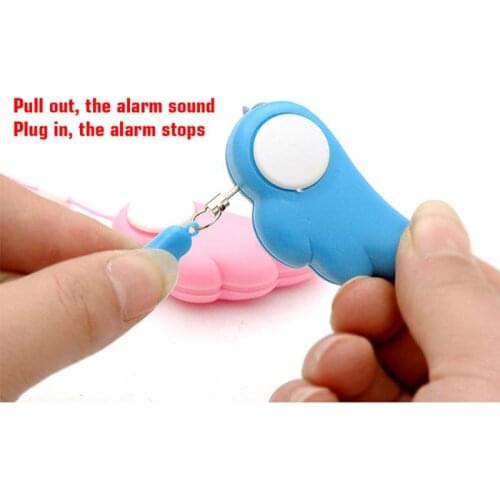 Self Defence Keychain Alarm Personal Protection Girl Women Security Rape Alarm 90dB Loud Self Defense Supplies Emergency Alarm