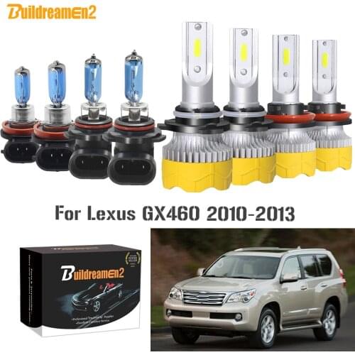 Buildreamen2 4 X 9005 H11 Auto LED Halogen Headlamp Light Car Headlight High Low Beam 12V For Lexus GX460 2010 2011 2012 2013