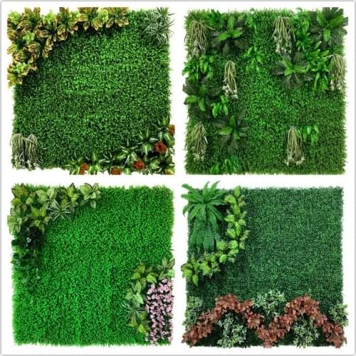 Artificial Green Plant Lawns Carpet for Home Garden Wall Landscaping Green Plastic Lawn Door Shop Backdrop Image Grass