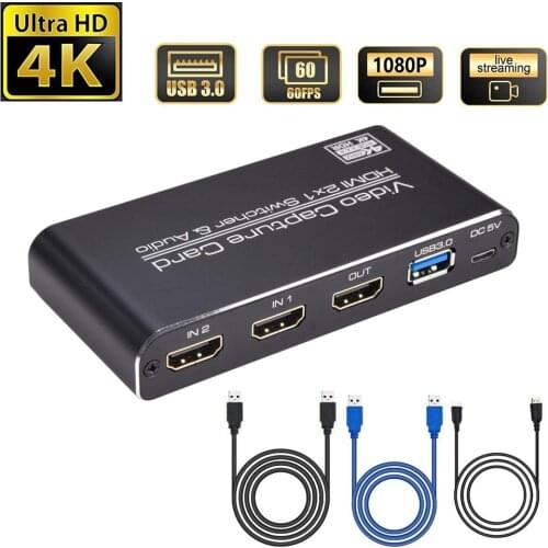 Video Capture Card with Remote Control Convenient Converter capture card video capture device computer components