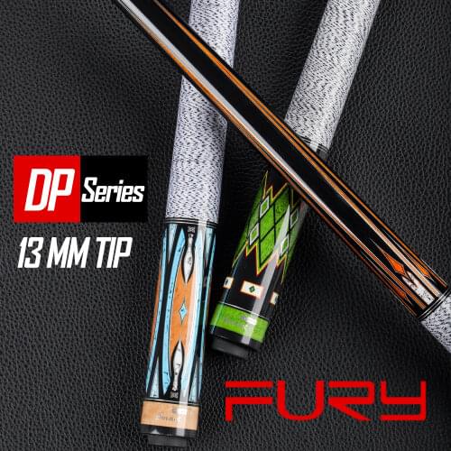 FURY DP Series Billiard Pool Cue Professional Stick Kit 13mm Tiger Everest M Tip Hard Maple HTE Shaft Billar Cue with Case