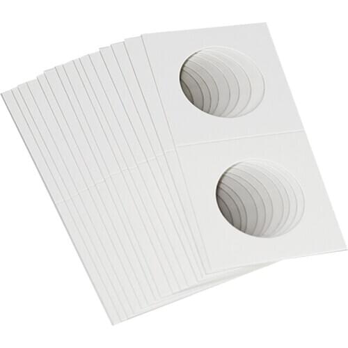 100PCS Square Cardboard Coin Holders Coin Supplies Coin Album Collection Lighthouse Stamp Coin Holder Cover Case Storage