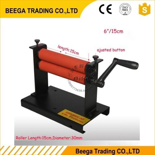 6" 150mm Manual Desk Type Laminating Machine Photo Vinyl Protect Rubber Cold/Hot Mounting Laminator