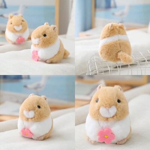 HOT! Shake Tail Hamster Plush Toys Pull Cord Turn Tail Hamster Doll Plush Christmas Birthday Gift For Girls