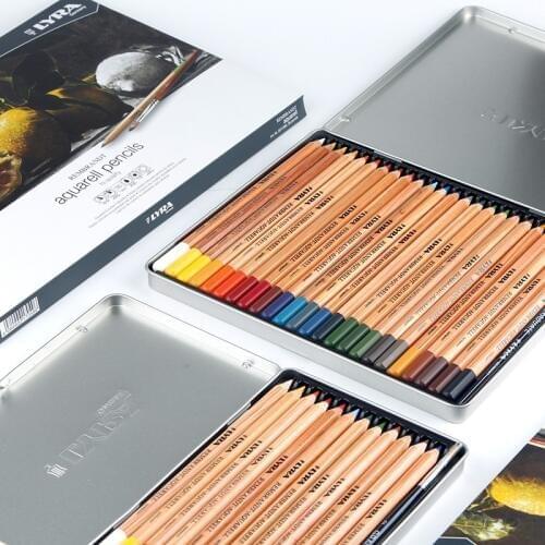 LYRA Art design 12/24/36/72 water-soluble color pencil iron boxed hand-painted art painting color lead