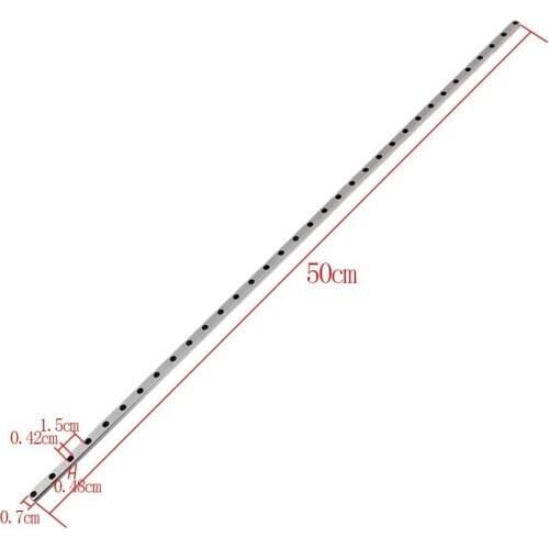 MGN7 500mm Length Bearing Steel Linear Sliding Guideway Rail Silver