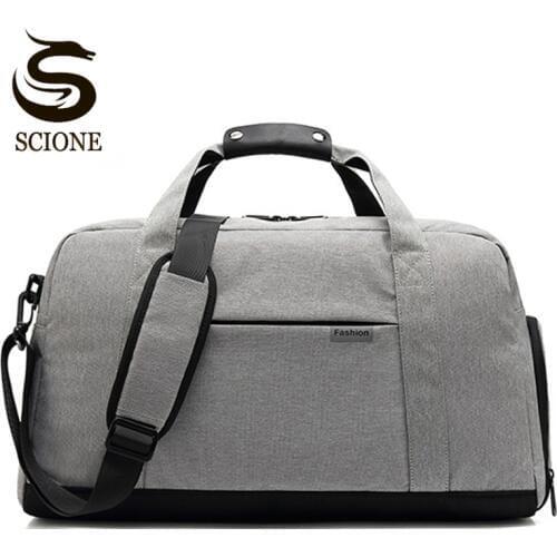 Hot Oxford Men Large Capacity USB Charging Multifunctional Hand Bag Waterproof Women Luggage Duffle Bag Travel weekend bag
