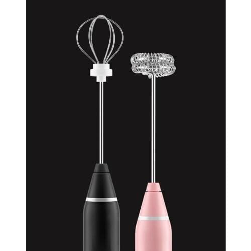 J0PE Electric Egg Beater Multifnctional Hand Egg Mixer 8 Hours Run Time W/ Spirail Stirring Rod Bubbles Stirring Rod
