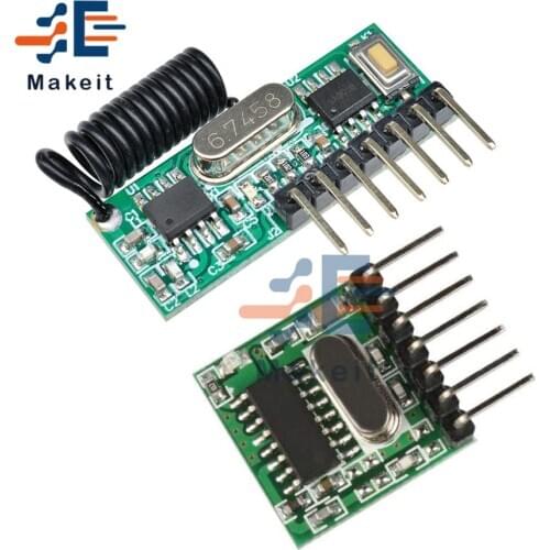 4 Channel Decoding Receiver Output Module + 4 Channel 433mhz Wireless Wide Voltage Coding Transmitter for 433 Mhz Remote Control