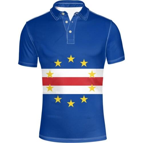 CAPE VERDE youth free custom made name number country Polo shirt nation flag cv portuguese college print photo island clothes