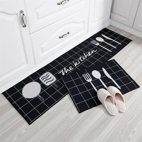 Cartoon Kitchen Carpet Non-Slip Kitchen Mat Area Rugs Absorbent Living Room Bathroom Bath Carpet Entrance Doormat Floor Mat Rug