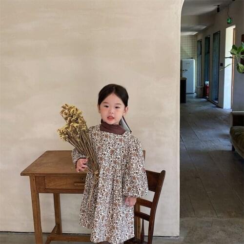 Girl Dress Kids Baby Gown 2021 Cool Spring Autumn Toddler School Uniform Dresses Christmas Cotton Children Clothing