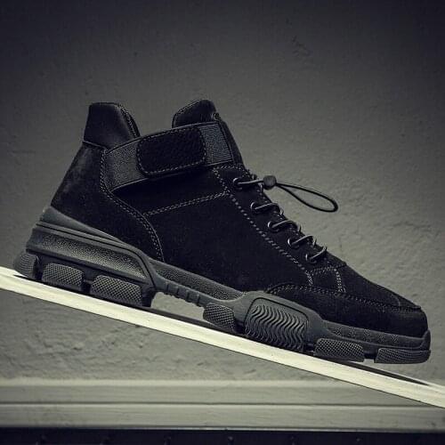 Shoes Casual Casual Sneaker Mens Hightop Shoes High Top Sneakers For Men Fashion Mens 2020 Leather Sports Causal Wear