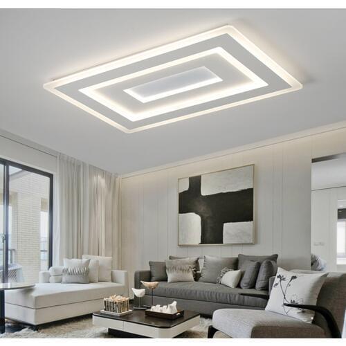 Surface Mounted Modern Led Ceiling Lights for living room bedroom Ultra-thin lamparas de techo Rectangle Ceiling lamp fixtures