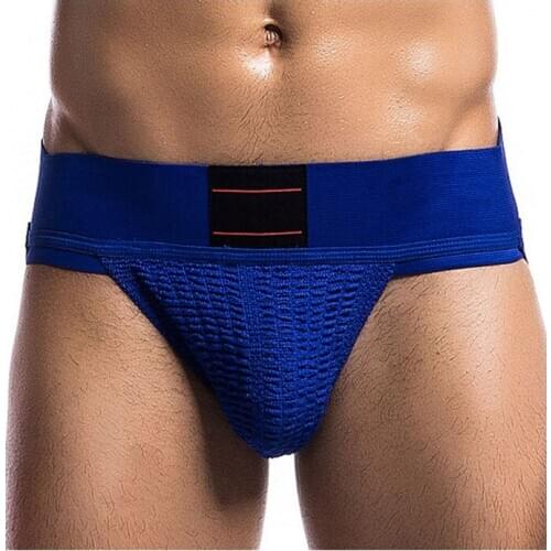 Sexy Jockstrap Mens Underwear G String Thongs Big Pouch Enhancer Gay Jock Strap Low Waist Wide Waist Band Male Sexy Wear
