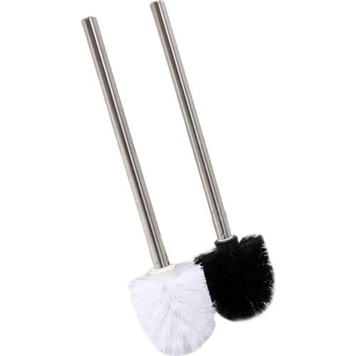 Toilet Articles For Stainless Steel Handle Toilet Brush Suit Household Hanger Frame Cleaning Brush Bristles Tools For Bathroom
