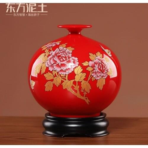 Vase furnishing articles new earth living room TV cabinet rich ancient frame of Chinese style household ornaments