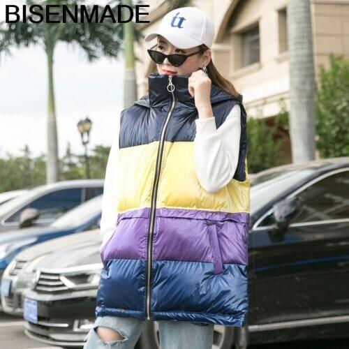 Winter Woman Hooded Vests Light Surface Womens Jacket Warm Filling Sustans Down Coat Female Fashion Loose Oversized Clothing