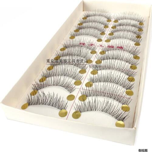 10Pairs Makeup Handmade Natural Fashion Long False Eyelashes Eye Lashes free shipping
