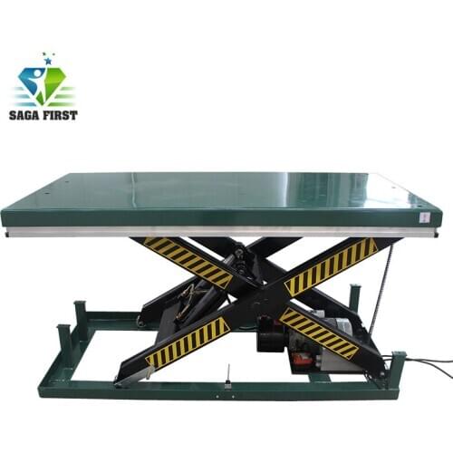 1t 2t 4t Electric Hydraulic Double Scissor Lifts with ISO