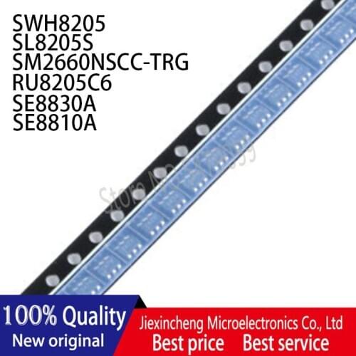 50PCS SWH8205 8205 SL8205S 8205S SM2660NSCC-TRG SM2660NSCC RU8205C6 4J6 SE8830A 8830 SE8810A 8810A SOT23-6 New original