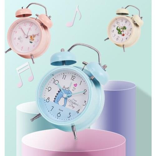 Childrens Alarm Clock Student Luminous Alarm Clock Electronic Product Kawaii Ringtone Alarm Clock Room Side Table Mini Cartoon