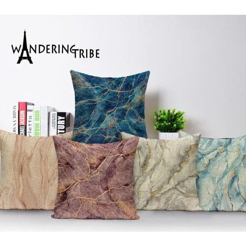 Abstract Style Mandala Throw Pillow Case Retro Floral Linen Sofa Decorative Pillows Covers Geometric Bed Cushion Cover Almofadas