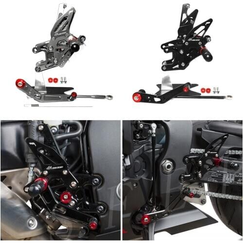 CNC Adjustable Rearsets Footrests Foot Rest Pegs Set For Honda CBR1000RR / SP Non-ABS 2012 2013 2014 2015 2016 2017 2018 2019