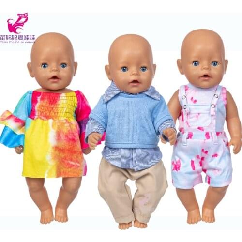 Doll Clothes 43 cm for 18 Inch Girl Dolls Outfit Toys Clothes Baby Doll Wears