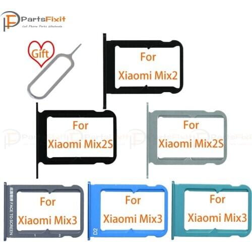 SIM Card Tray for Mix 2 2S 3 SIM Card Slot SIM Card Holder Card Slot Adapter for MiX2 2S 3 Replacement Parts with free Eject Pin