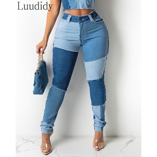 Женские высокие джинсы Luudidy China At AliExpress