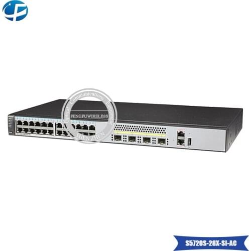 Hua wei Switch S5720S-28X-SI-AC fiber optical Switch , 24 × Ethernet 10/100/1000 ports , 4 × 10GE SFP+ ports Hua wei Switch