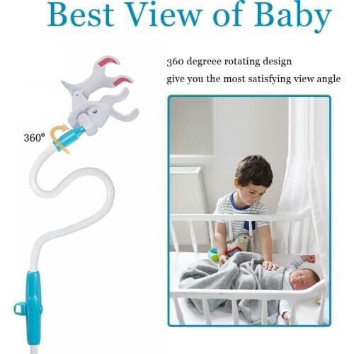 Multifunction Universal Phone Holder Stand Bed Lazy Cradle Long Arm Adjustable Baby Monitor Wall Mount Camera For Shelf Safer