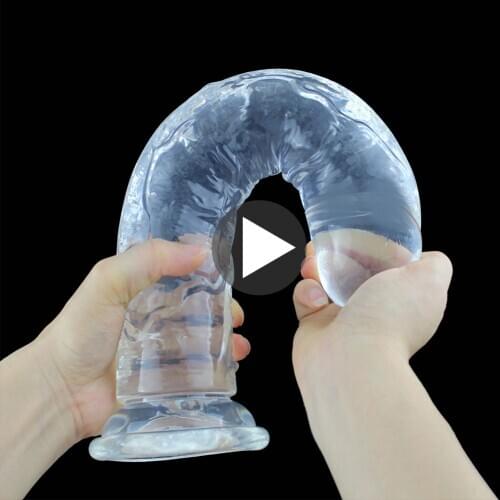 Strong Suction Cup Dildo Toy for Adult Erotic Soft Jelly Dildo Anal Butt Plug Realistic Penis G-spot Orgasm Sex Toys for Woman