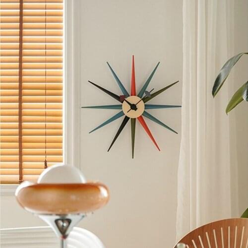 Wall Clock Solid Wood Creative Home Clock Mute Living Room Bedroom Decorative Clock