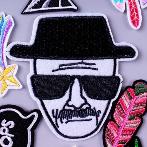 Prajna Cartoon Cat Unicorn Animal Embroidery Patches For Clothing DIY Iron On Patches On Clothes Camera Fruit Patch Cake Patch