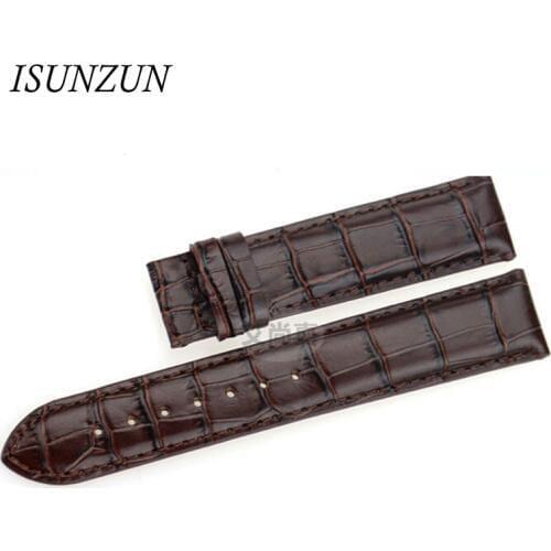 ISUNZUN Women Watch Band For Tissot 1853 T02 T023 T028 Genuine Leather 14MM Watch Straps High Quality Leather Watchbands