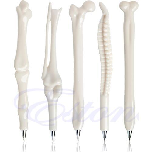 5Pcs Modish Ball Point Pen Bone Luxury Radiographer Nurse Doctor Teacher Gift School Pens office stationery Accessories