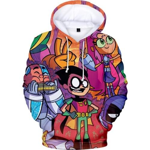 Teen Titans Go 3D Printed Fashion Fall Winer Suit Hoodies Sportswear Hooded HIP HOP Women/Men the hooded