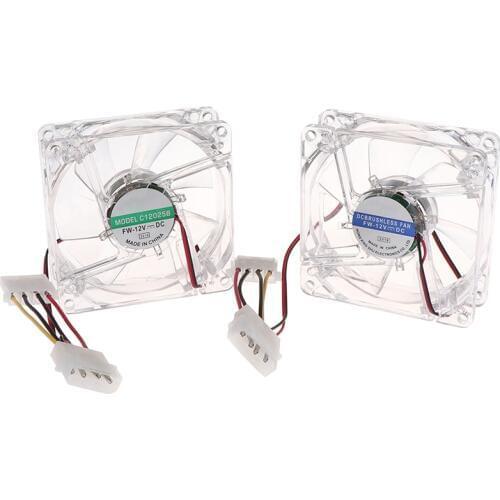 4Pin PC Computer Fan 80mm 8025 8cm Silent DC 12V LED Luminous Colorful Cooling Fan CPU Cooler Radiator