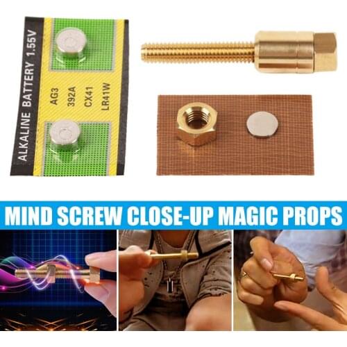 Magic Props Automatic Rotating Nut Locking Screw Trick Toys Magic Accessories A1