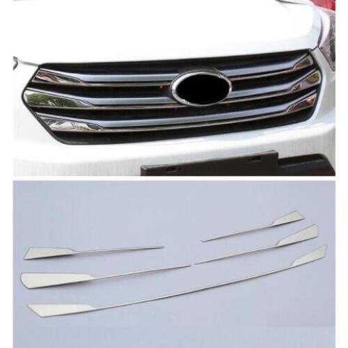 High quality stainless steel grille trim 5 pieces 2015 2016 2017 FOR Hyundai Creta IX25