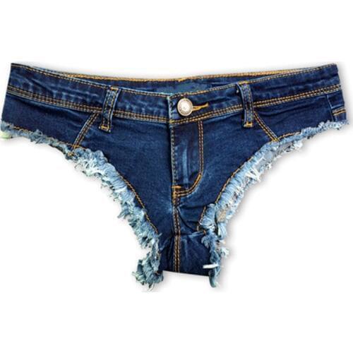 2019 Sexy Lady Low Waist Elasticity Jeans Shorts Women Quality Vintage Hot Shorts Femme Party Girl Push Up Pole Dance