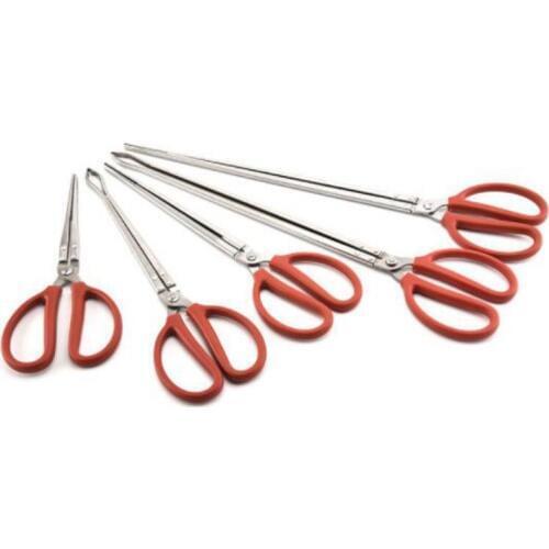 30cm/38cm/50cm Crab Clip Snake Cage Loach Finless Paling Clip Multifunctionele Claw Catch Fishing Tools Silver